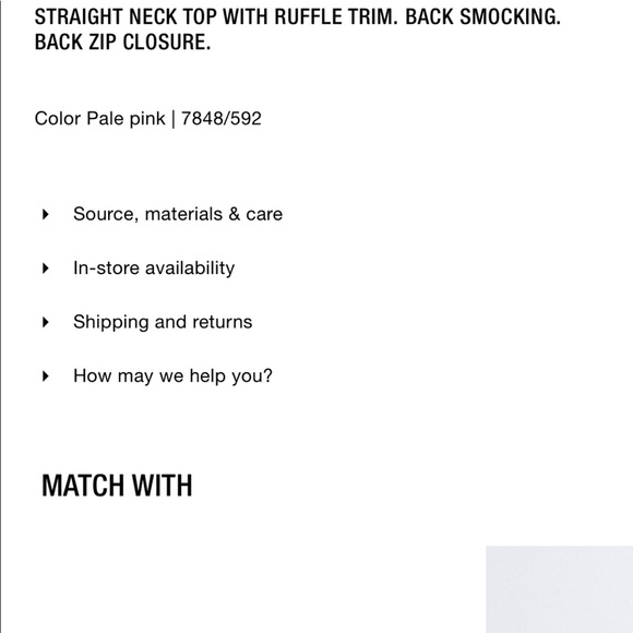 Zara tulle crop top brown Nwt medium - Picture 5 of 5